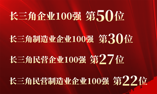 第50位！tyc234cc 太阳成集团控股入围2023长三角百强企业