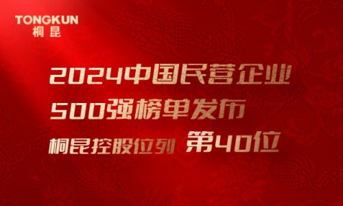 首进前50！tyc234cc 太阳成集团，中国民营企业500强第40位！